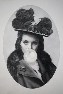 Kunstdruck Zoé Byland - Lady and Bubblegum