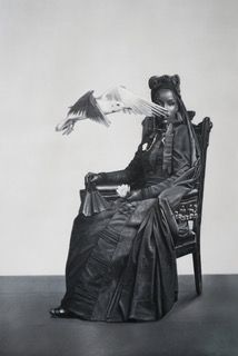 Kunstdruck Zoé Byland - Lady and Seabird
